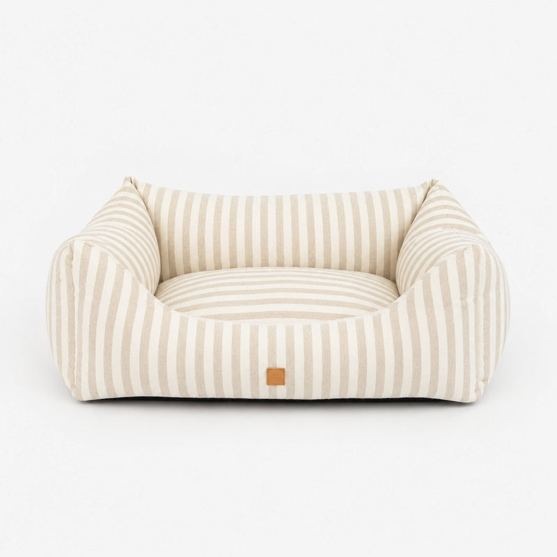 Kingston -  Striped Canvas - Luxury Dog Bed