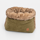 Snuggle Cord Faux Fur - Luxury Dog Bag