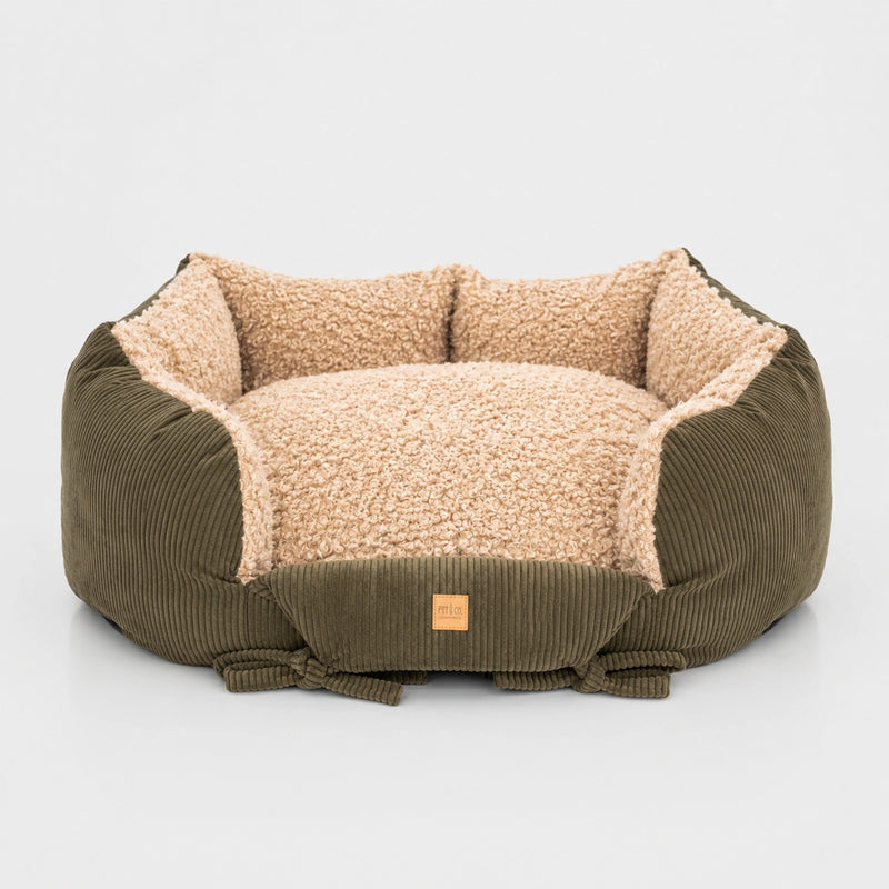 Lit de luxe pour chien Ronny Cord Double Face
